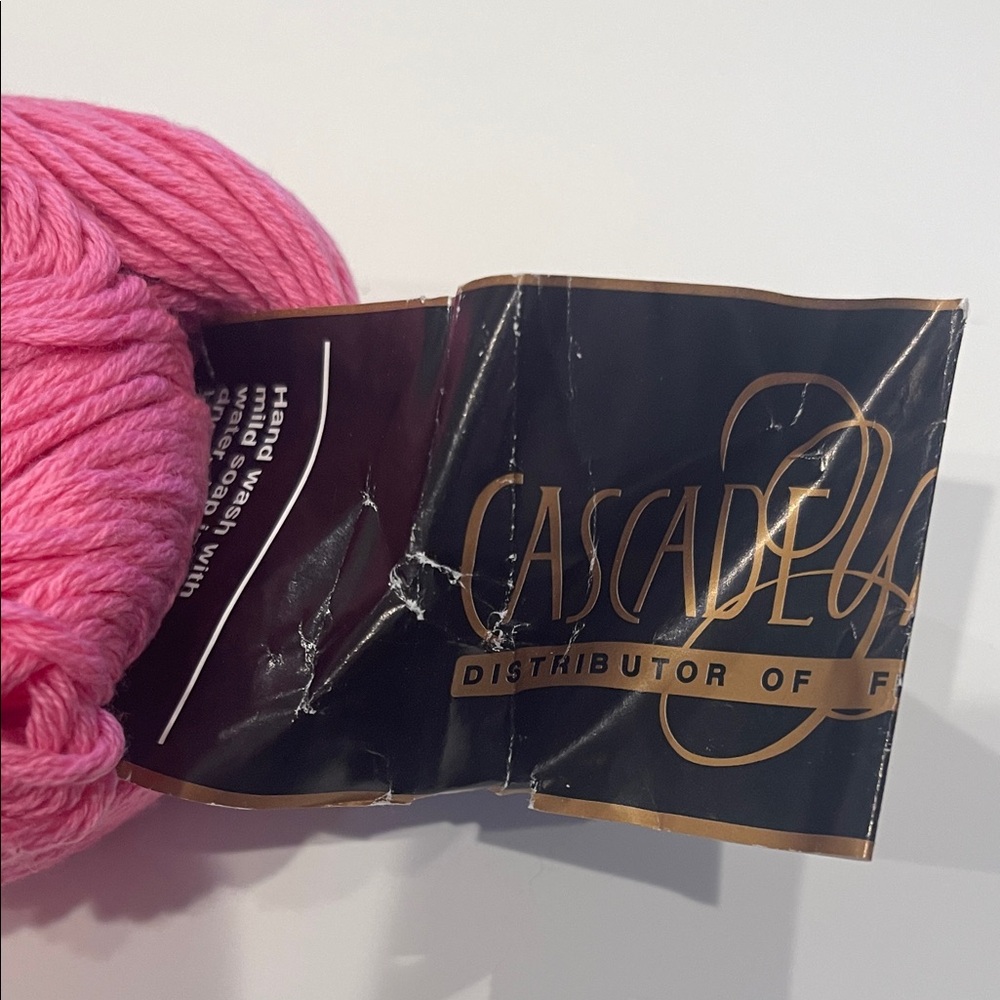 Cascade Yarns Sierra Pink Yarn color 16. 4 skeins